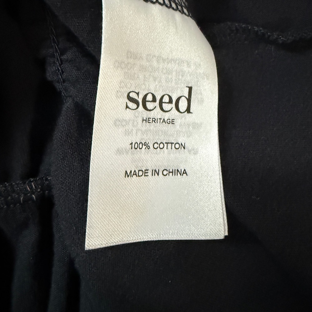 Seed Square-Neck Top, Puff Sleeve, Cotton, elasticed waist, cropped, sz Small - Picture 7 of 7